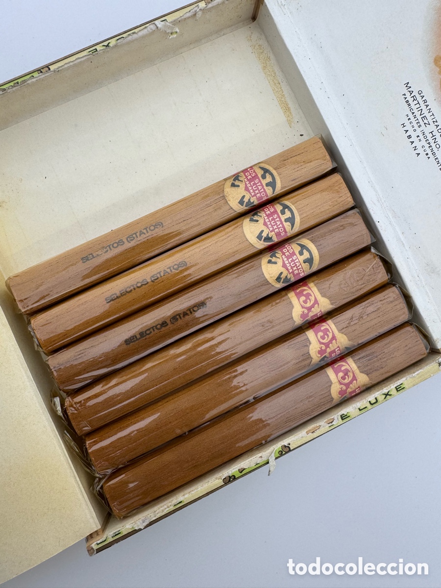 Antig&uuml;edades: Caja con 6 puros selectos Statos Habana Cuba