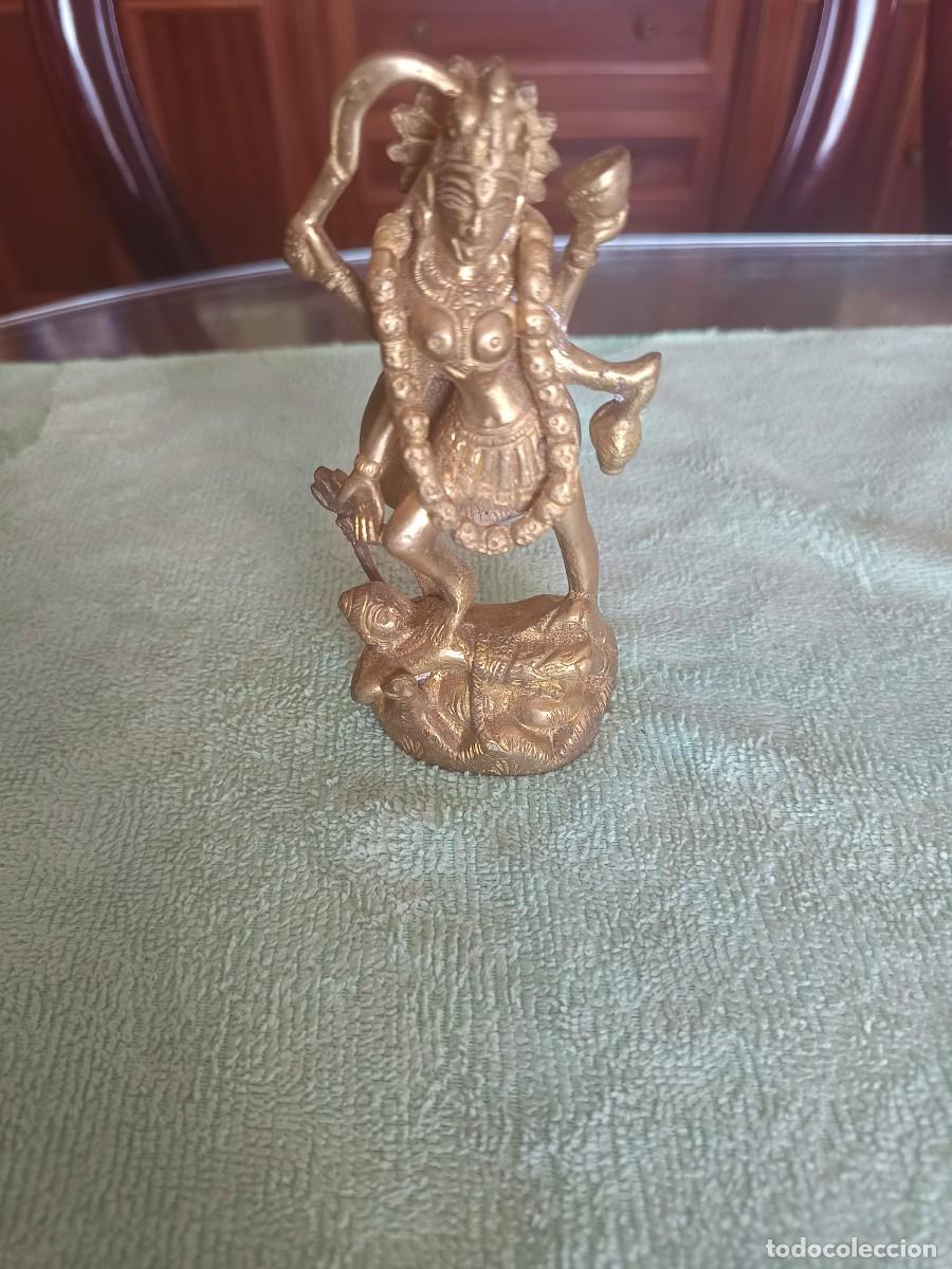 Antig&uuml;edades: Estatua de lat&oacute;n de la diosa hind&uacute; Kali (Maa Kali)