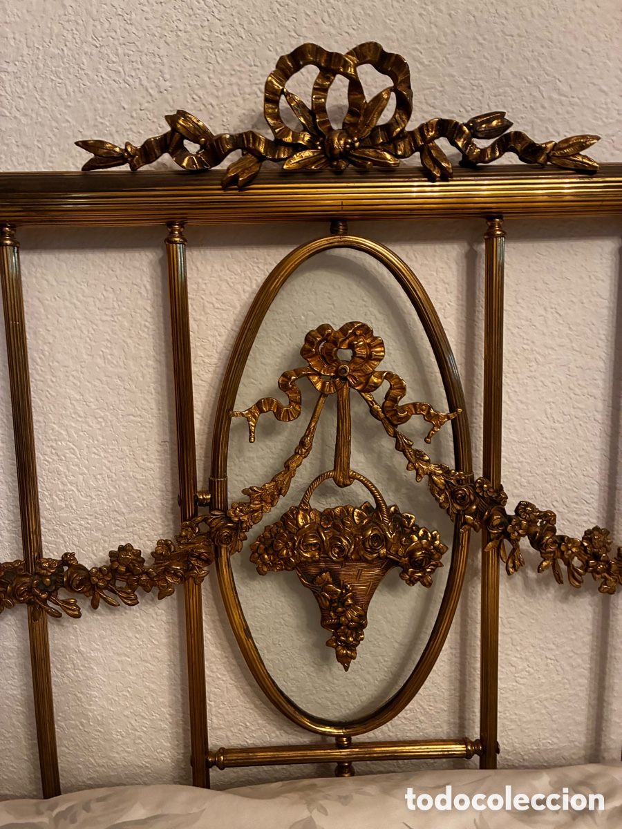 Antig&uuml;edades: Cama en bronce finales Siglo XIX - Foto 2
