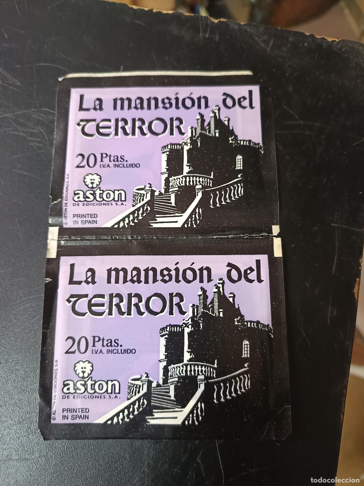 Antig&uuml;edades: DOS SOBRES SIN ABRIR DE LA MANSION DEL TERROR, ASTON DE EDICIONES.