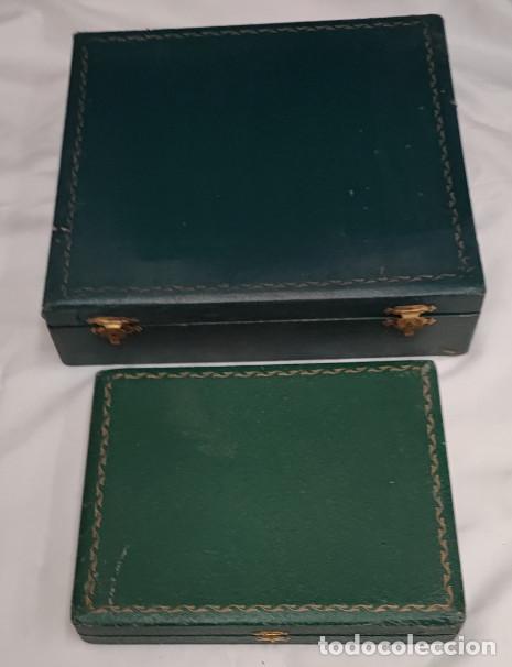 Antig&uuml;edades: JUEGO ANTIGUO DE CUBIERTOS PLATEADOS, CUCHILLOS DALIA INOXIDABLE, 2 CAJAS, SIN USAR