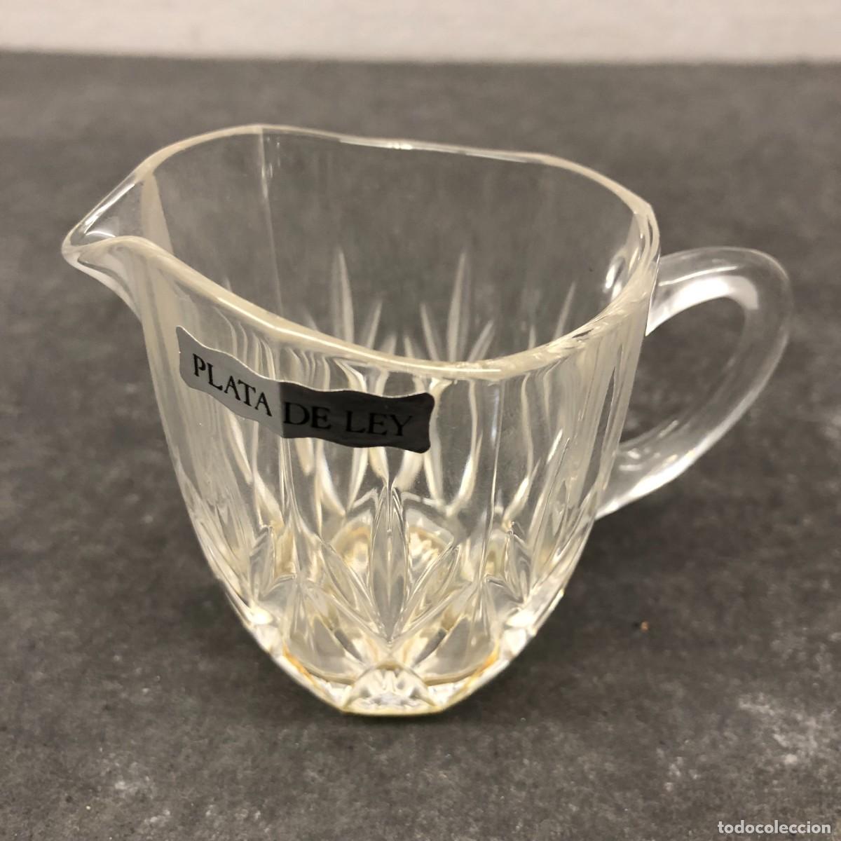 Antig&uuml;edades: JARRITA CREMERA O DE LICOR - DE CRISTAL TALLADO - 7 X 9 CM / 462