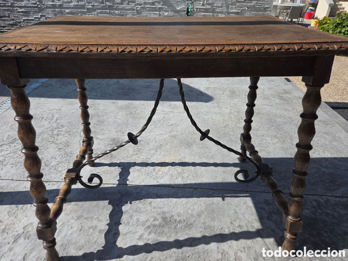 Antig&uuml;edades: Mesa antigua de madera