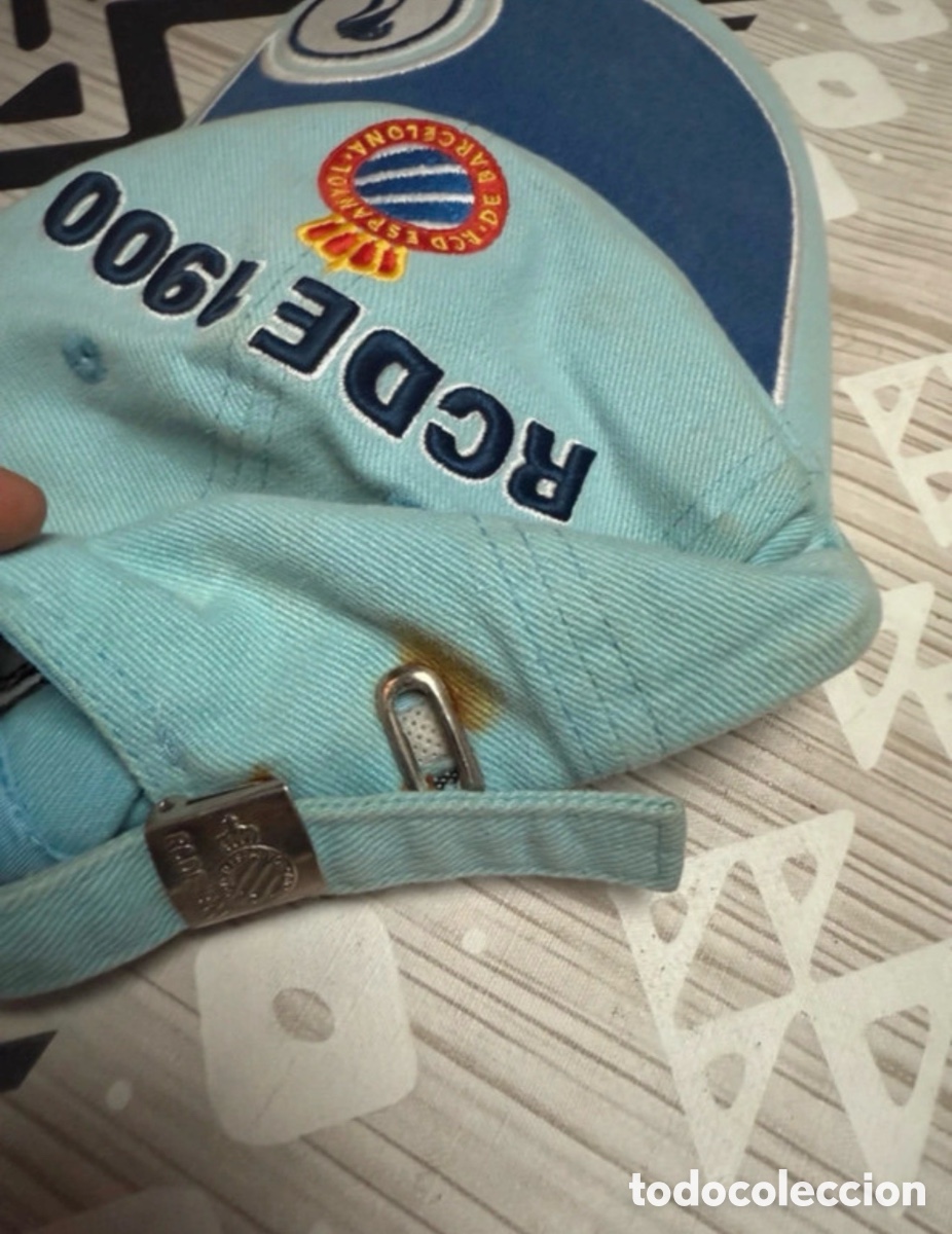 Antig&uuml;edades: Gorra vintage RCDE espa&ntilde;ol OFICIAL - Foto 5