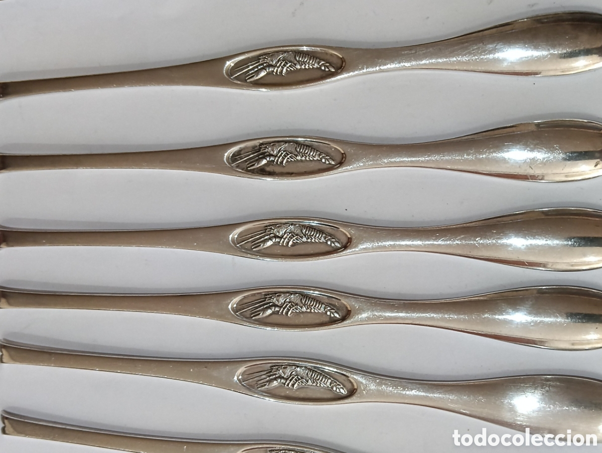 Antig&uuml;edades: Set Cubiertos de Plata Punzonada - Foto 4