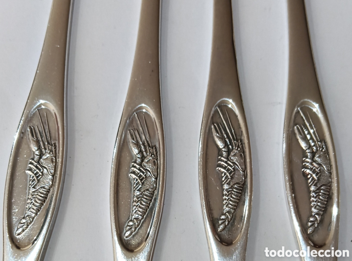 Antig&uuml;edades: Set Cubiertos de Plata Punzonada - Foto 7