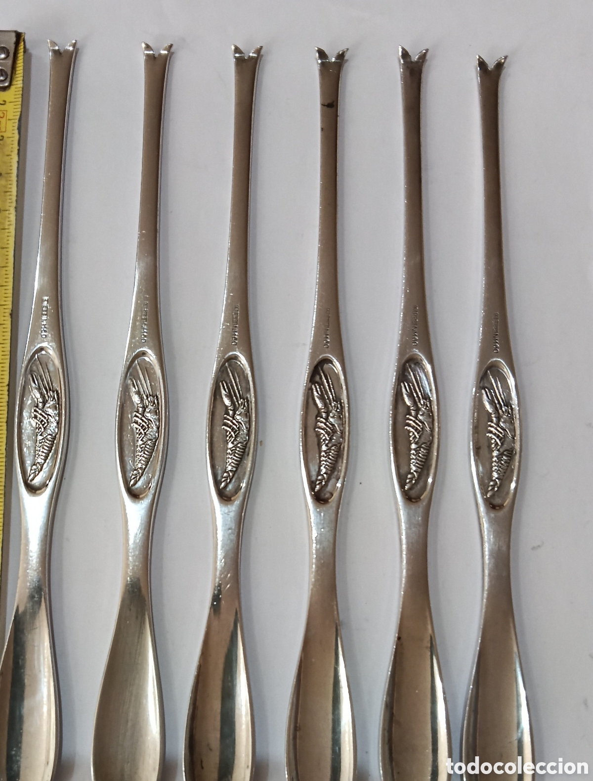Antig&uuml;edades: Set Cubiertos de Plata Punzonada - Foto 10
