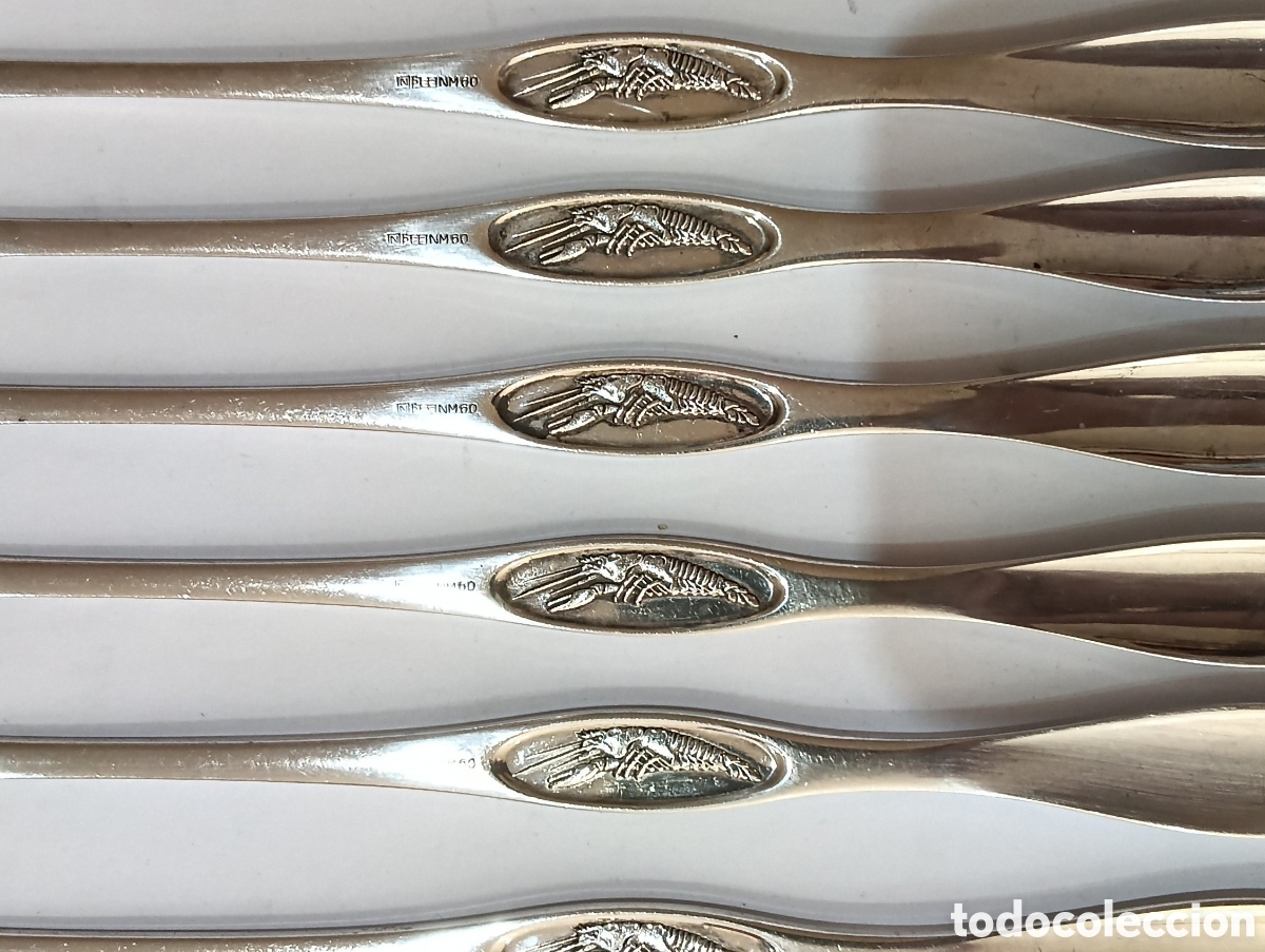 Antig&uuml;edades: Set de Plata Punzonada para Marisco.