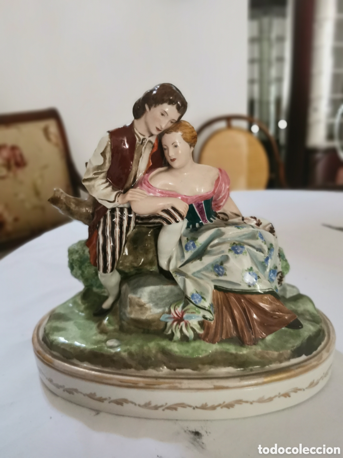 Antig&uuml;edades: Figura Hisp&agrave;nia circa 1950. 30 cm. 25 cm