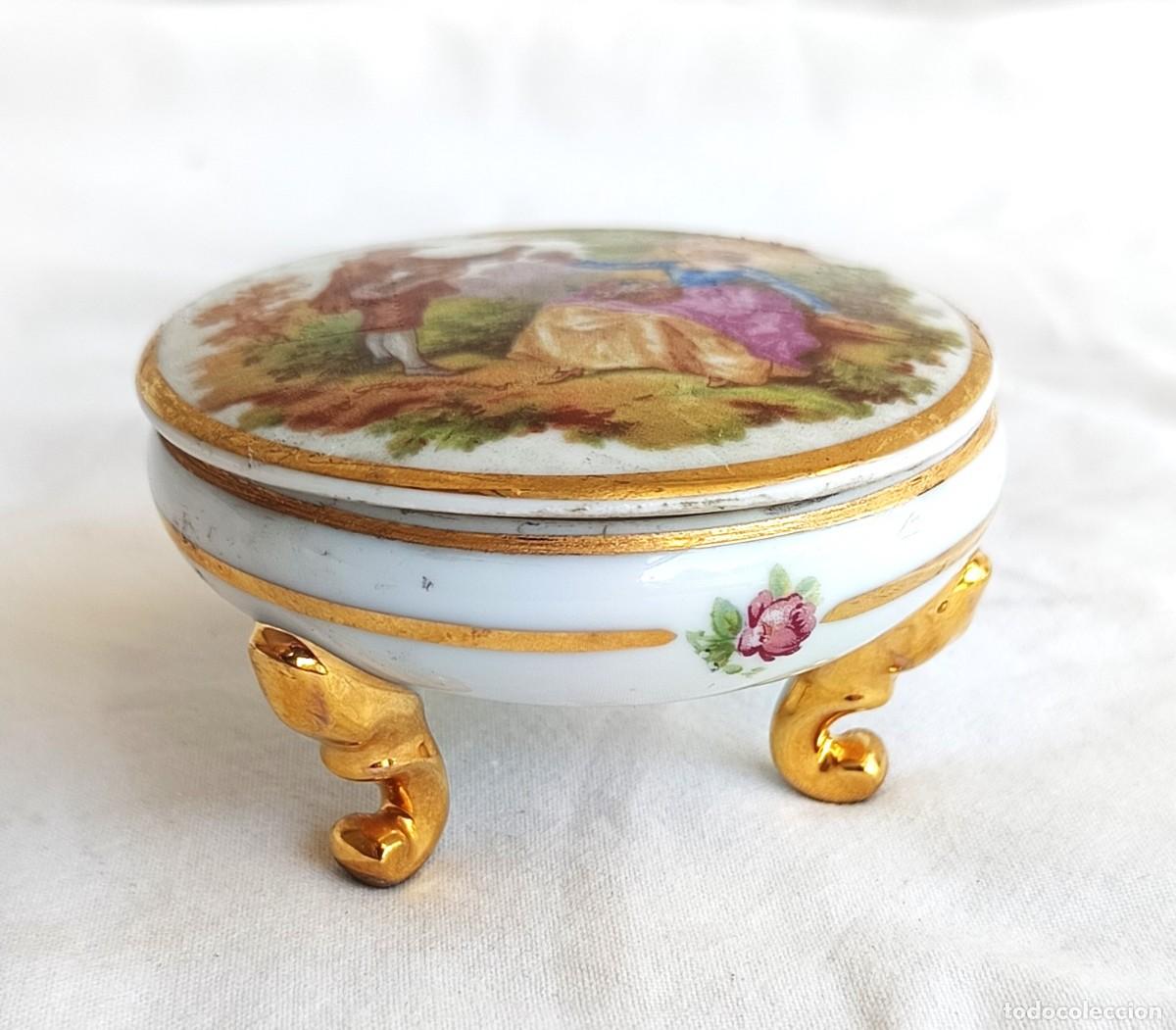 Antig&uuml;edades: Limoges Castel - Joyero - Porcelana, Oro - Joyero Limoges Francia - 1950-1970