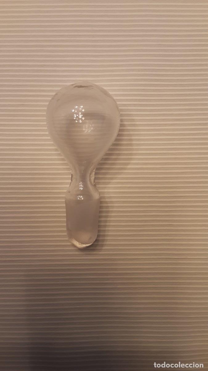 Antig&uuml;edades: TAP&Oacute;N o tape de cristal para botella, licorera o damajuana etc