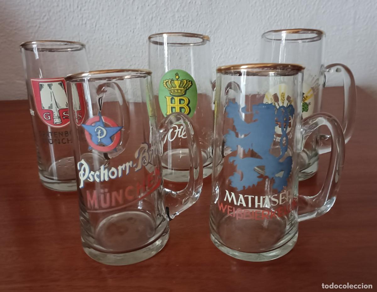 Antig&uuml;edades: JARRAS DE CERVEZA DE CRISTAL