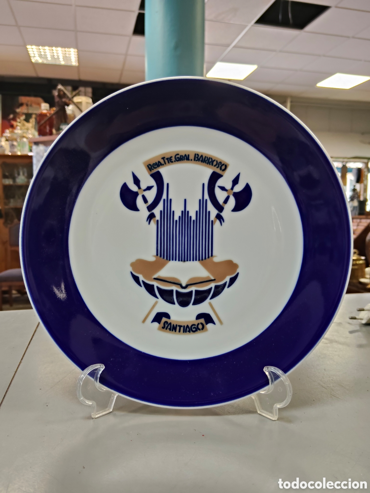Antig&uuml;edades: Plato de Sargadelos SANTIAGO DE COMPOSTELA