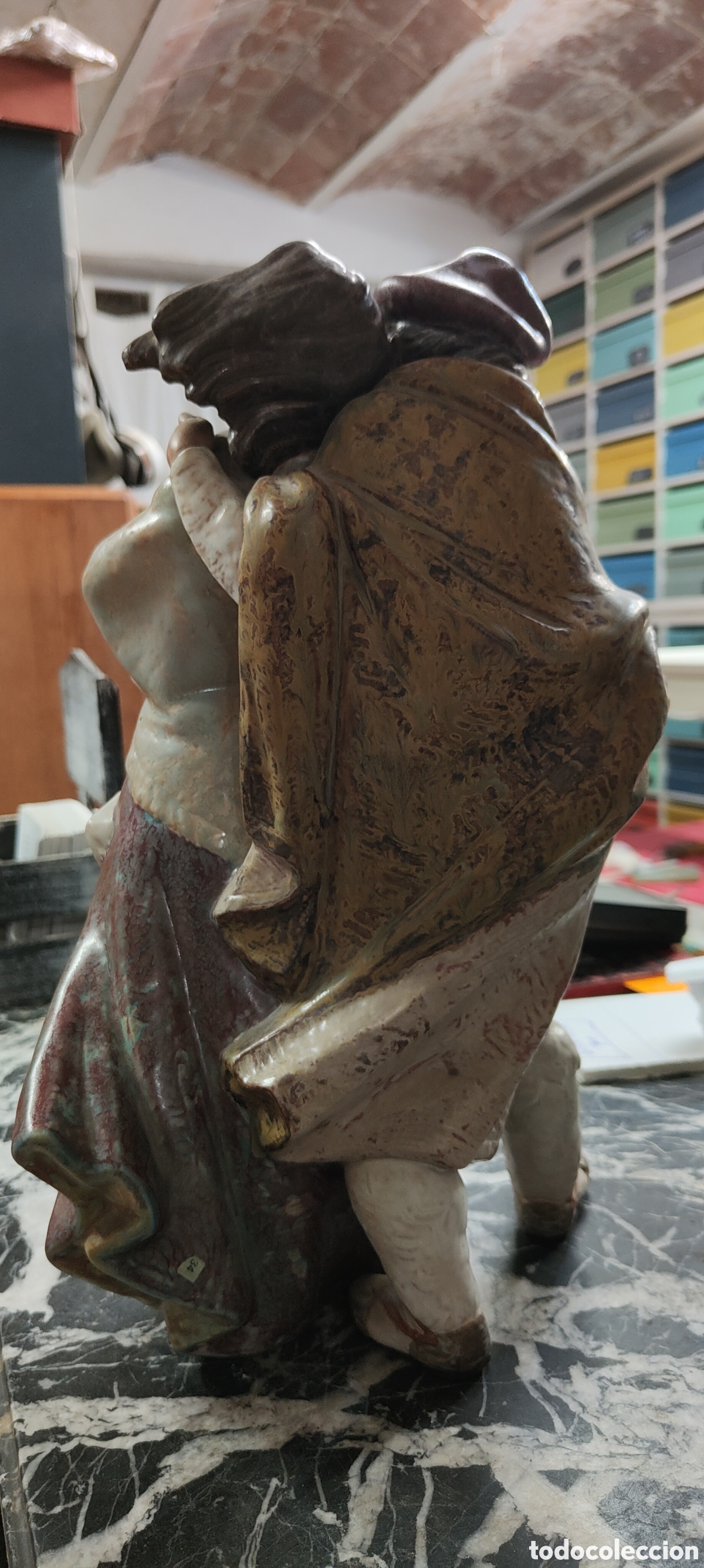 Antig&uuml;edades: Figura de Lladr&oacute;, Cara al viento - Foto 3