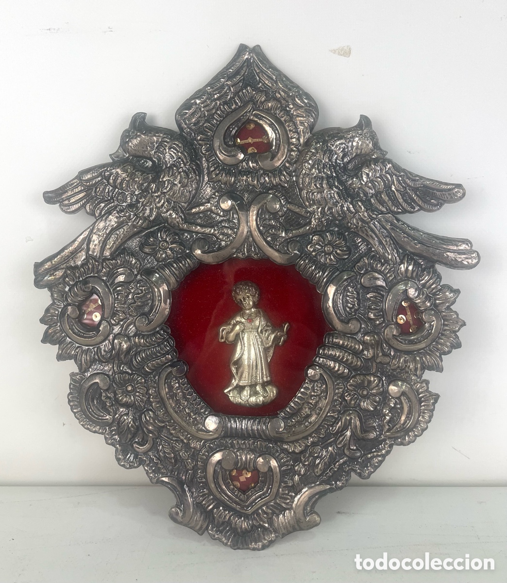 Antig&uuml;edades: GRAN RELICARIO DEL NI&Ntilde;O JESUS, CON RELIQUIAS DE VIRGEN MACARENA, SAN MARTIN PORRES Y VIRGEN ROCIO