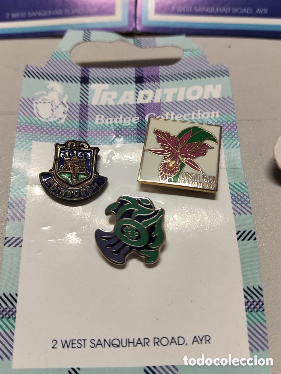 Antig&uuml;edades: colecci&oacute;n variada de pines y broches de recuerdo - Foto 4