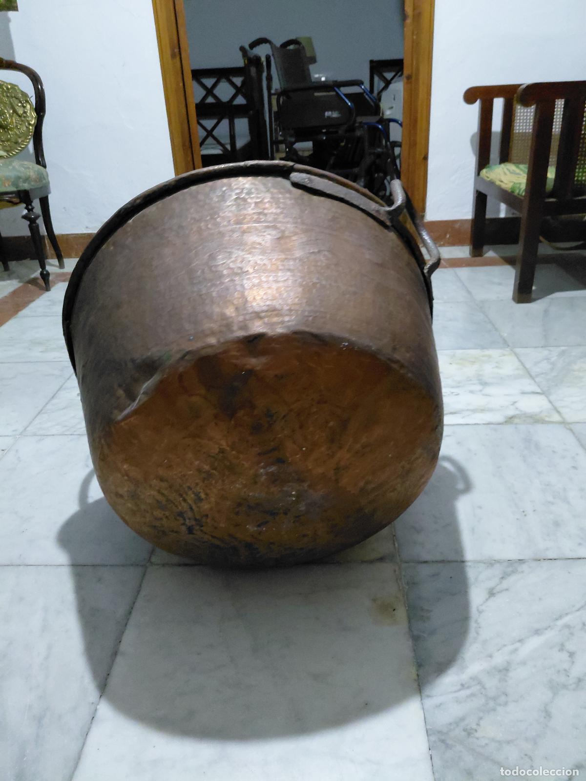 Antig&uuml;edades: Caldero de cobre antiguo - Foto 2