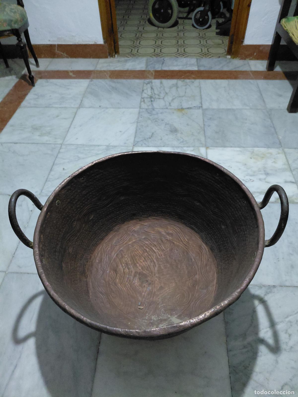 Antig&uuml;edades: Caldero de cobre antiguo - Foto 3