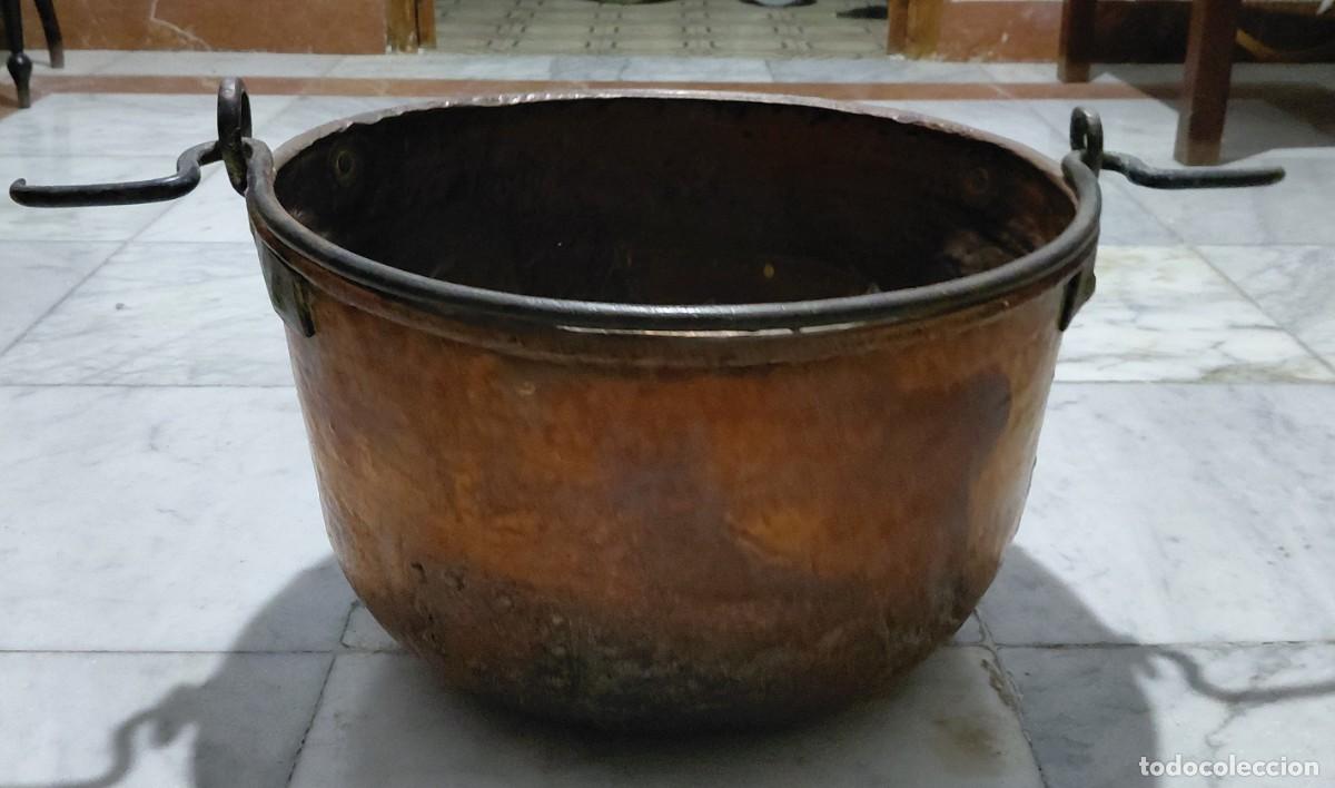 Antig&uuml;edades: Caldero de cobre antiguo - Foto 2