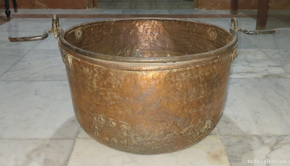 Antig&uuml;edades: Caldero de cobre antiguo - Foto 3