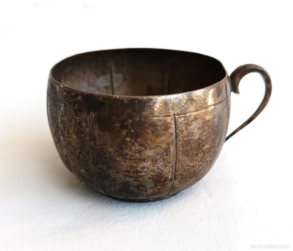 Antig&uuml;edades: Taza - Aleaci&oacute;n 1850 - 1900 - Francia