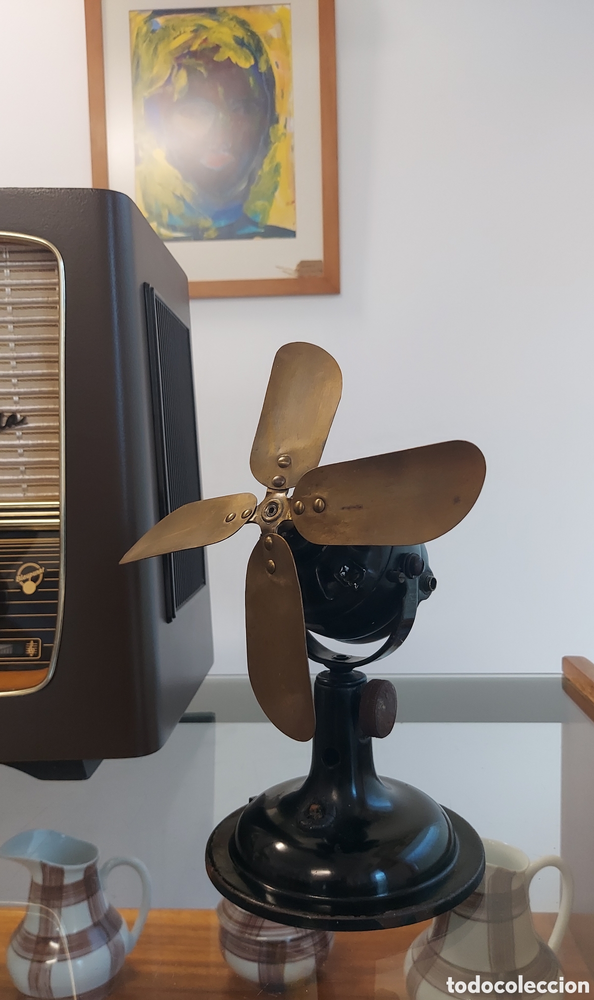 Antig&uuml;edades: Ventilador peque&ntilde;o Marelli circa 1930