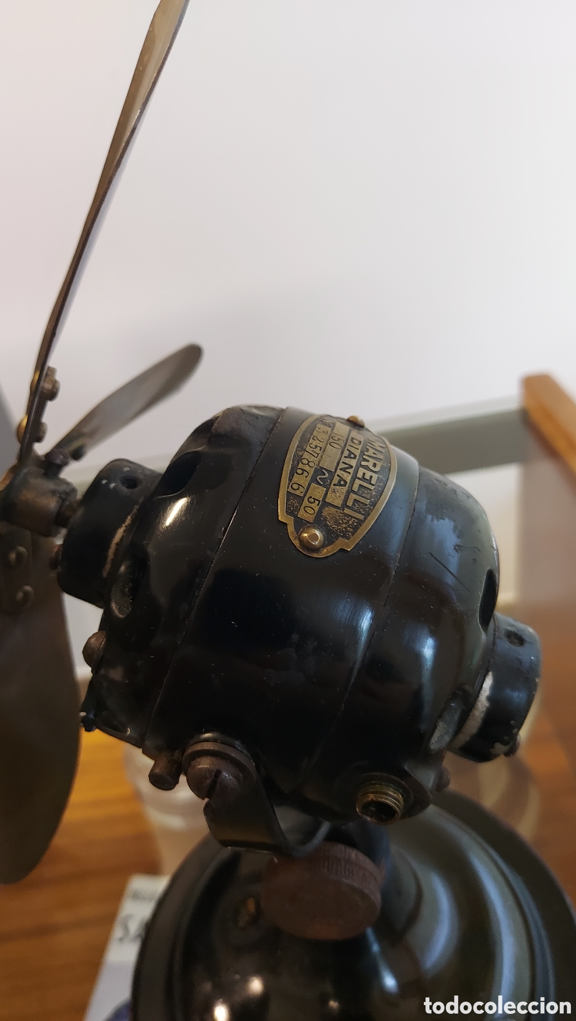 Antig&uuml;edades: Ventilador peque&ntilde;o Marelli circa 1930 - Foto 4