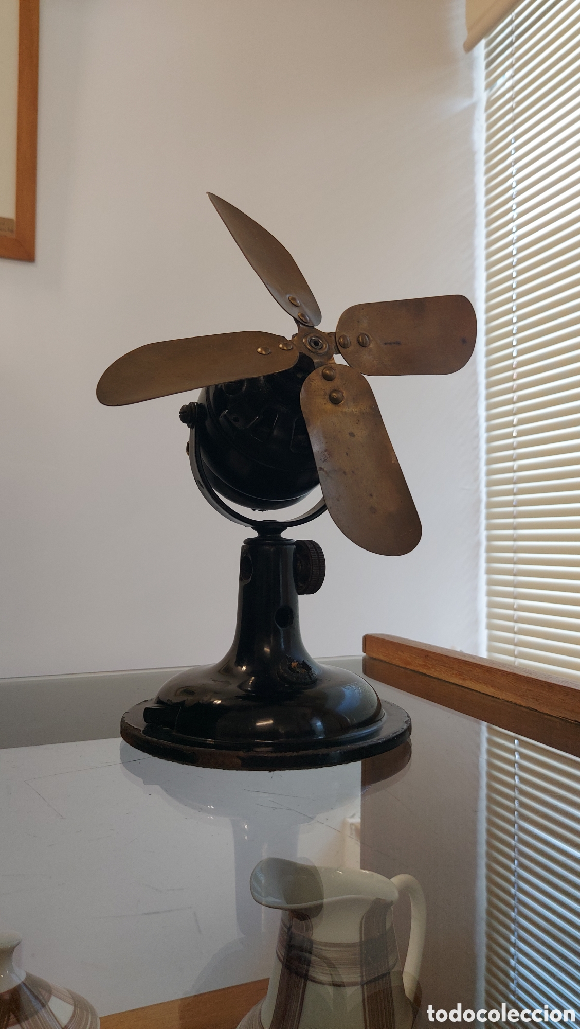 Antig&uuml;edades: Ventilador peque&ntilde;o Marelli circa 1930 - Foto 2