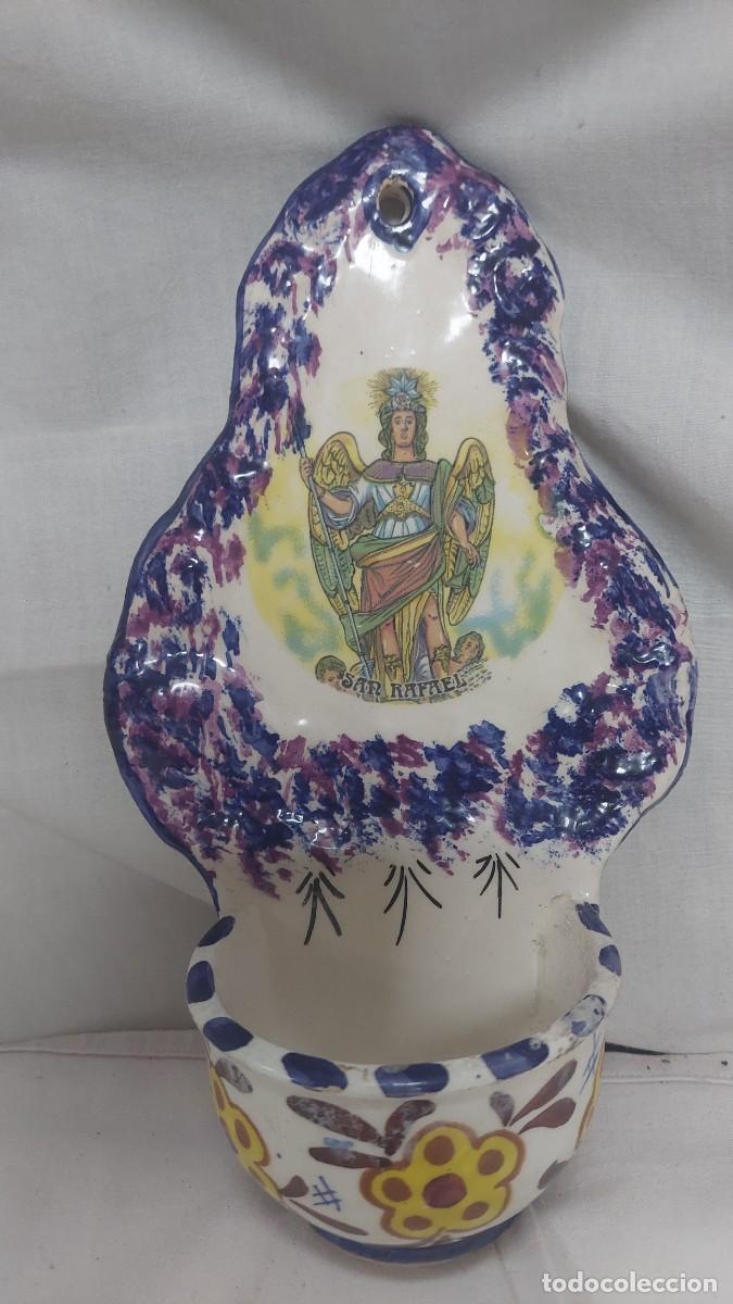 Antig&uuml;edades: Benditera porcelana San Rafael