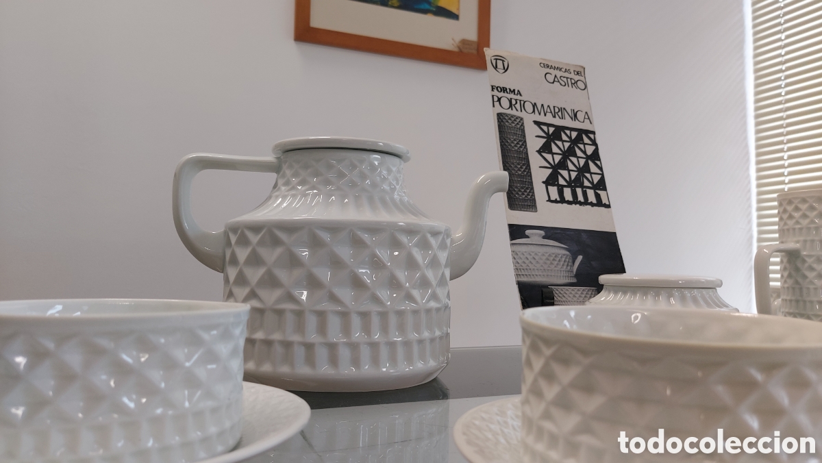 Antig&uuml;edades: Juego de t&eacute; Cer&aacute;micas Del Castro a&ntilde;os 60 - Foto 7