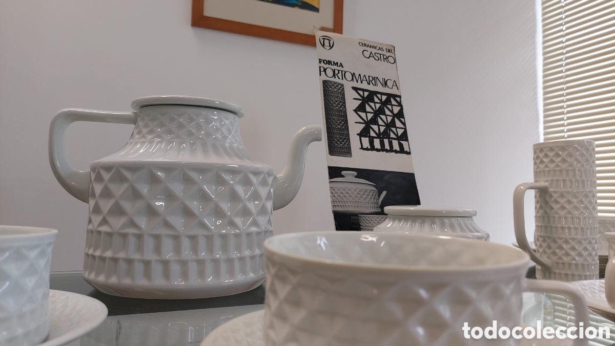 Antig&uuml;edades: Juego de t&eacute; Cer&aacute;micas Del Castro a&ntilde;os 60 - Foto 8