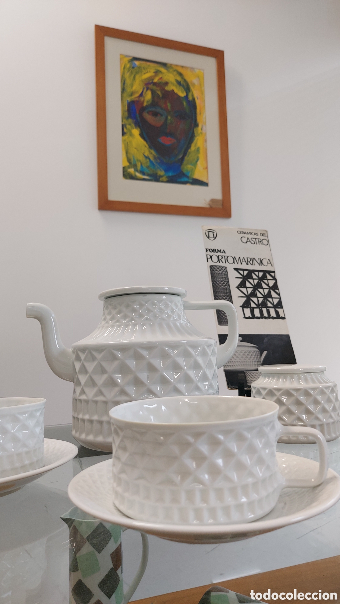 Antig&uuml;edades: Juego de t&eacute; Cer&aacute;micas Del Castro a&ntilde;os 60 - Foto 2