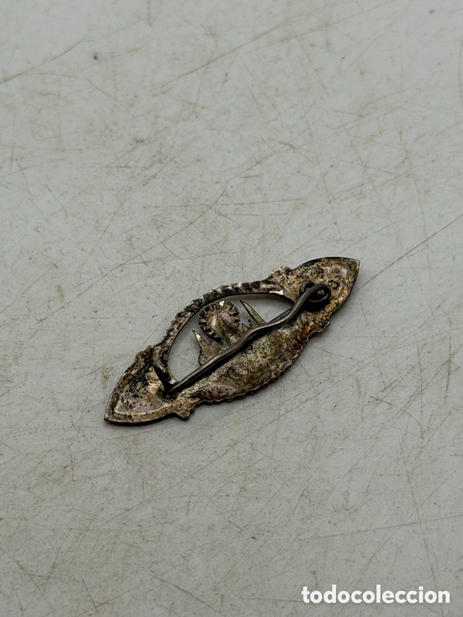 Antig&uuml;edades: Antiguo Broche Virgen Plata de Ley - Foto 4