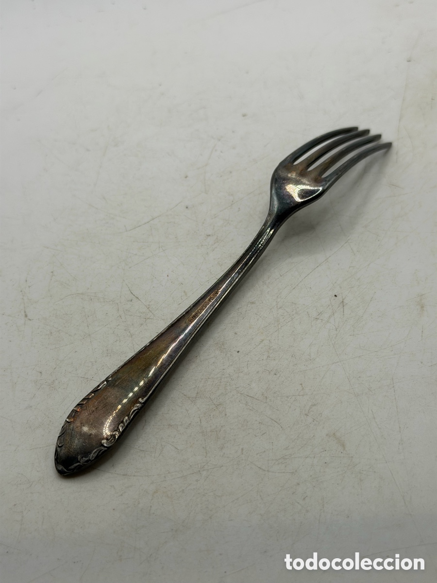 Antig&uuml;edades: Antiguo Tenedor Plata Meneses - Foto 6
