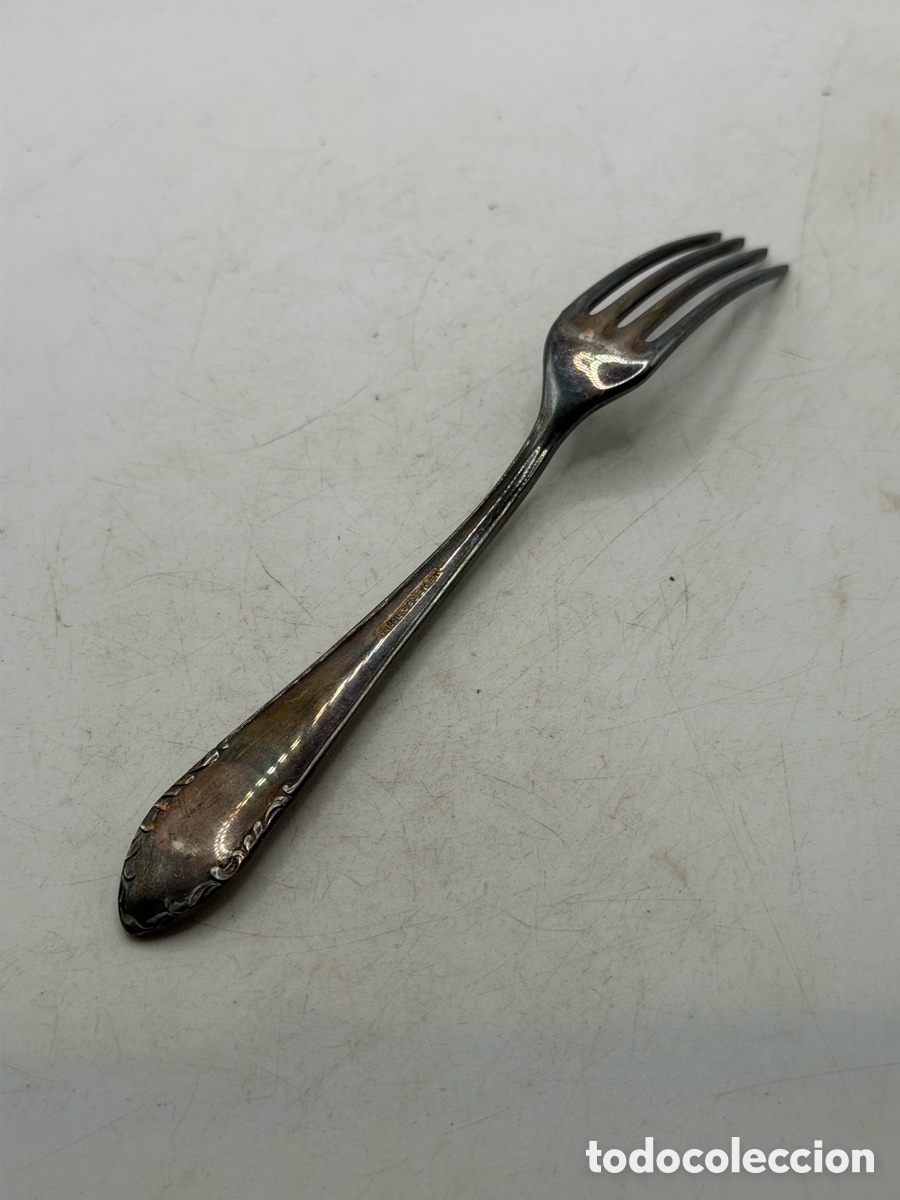 Antig&uuml;edades: Antiguo Tenedor Plata Meneses - Foto 7