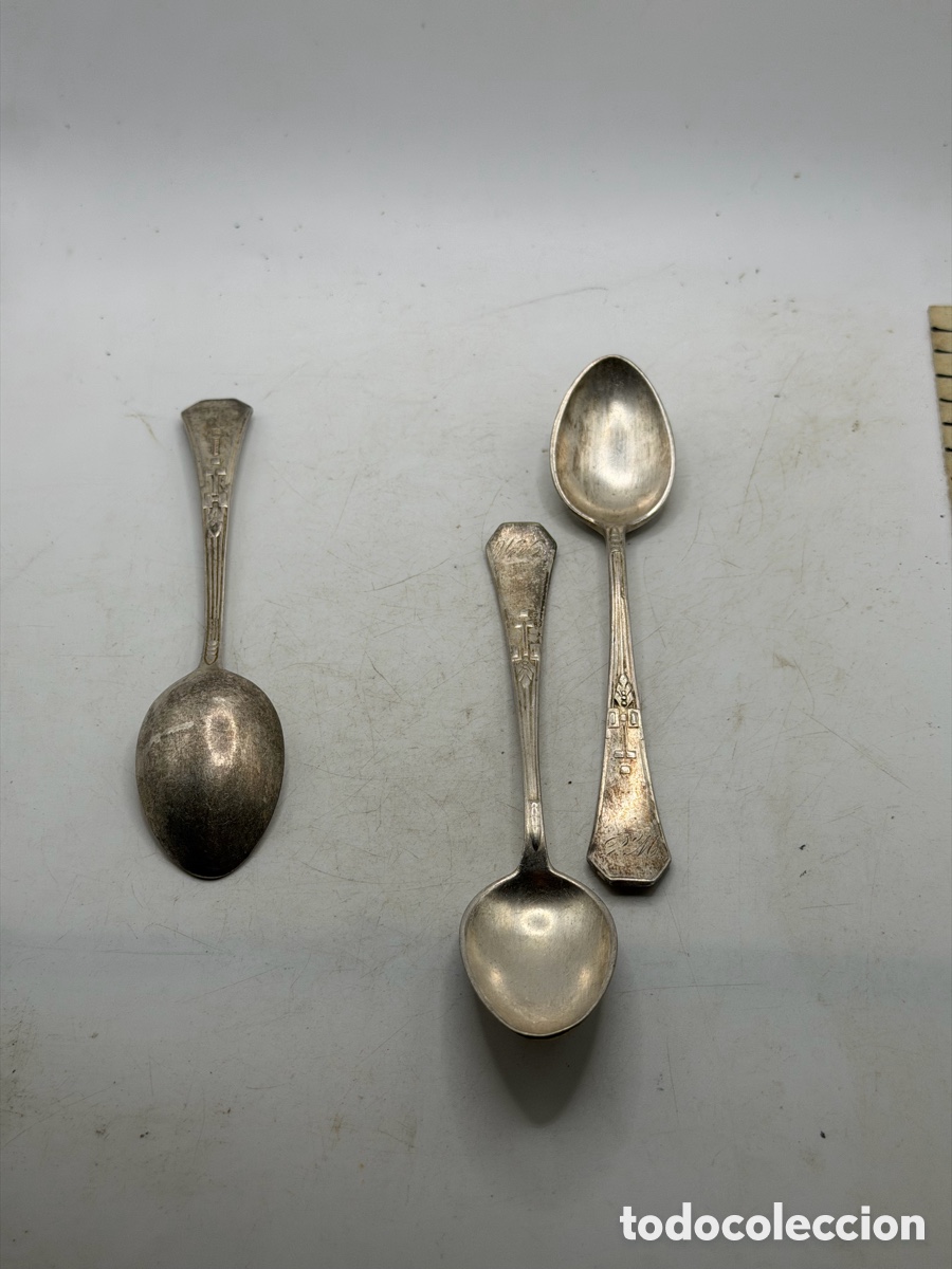 Antig&uuml;edades: Tres Cucharas de Plata Meneses - Foto 8