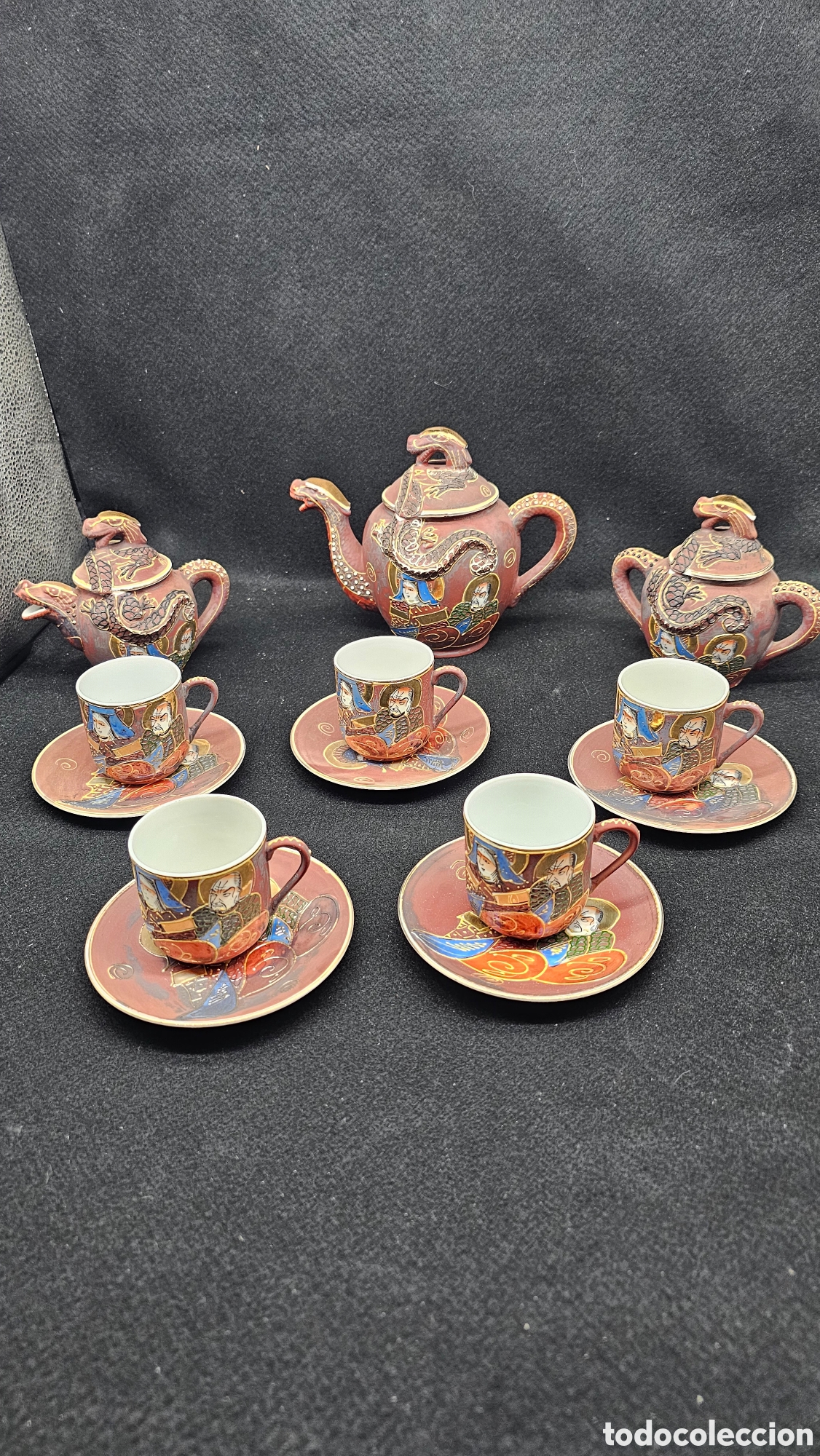 Antig&uuml;edades: Conjunto de porcelana japonesa pintada a mano NAKASIMA