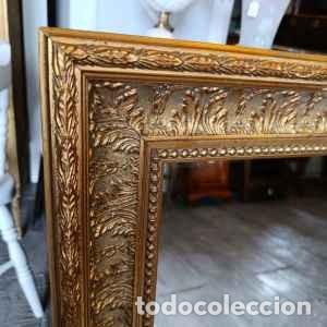 Antig&uuml;edades: ESPEJO DORADO RECTANGULAR - Foto 2