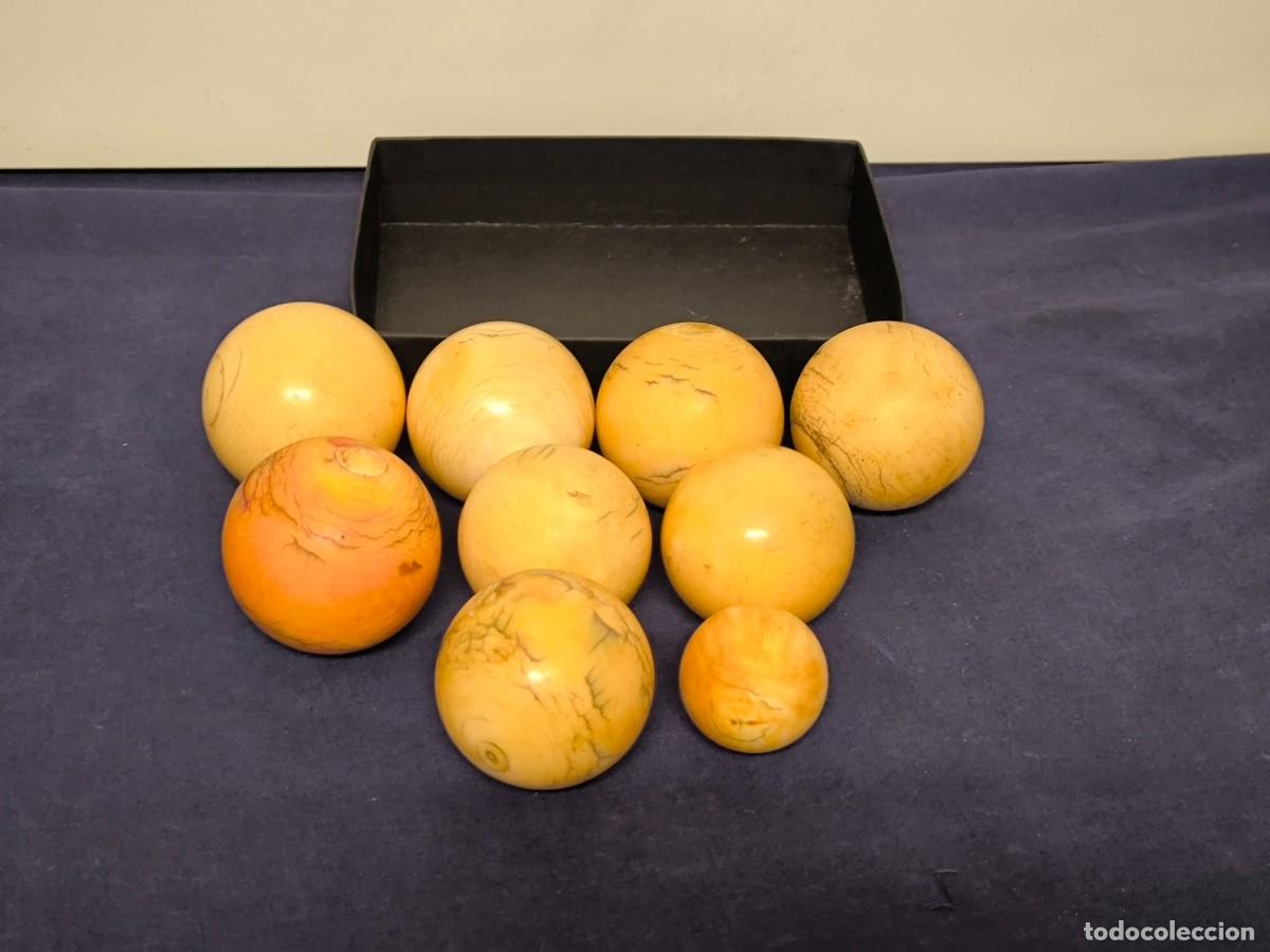 Antig&uuml;edades: CONJUNTO DE BOLAS DE BILLAR ANTIGUAS - Foto 2
