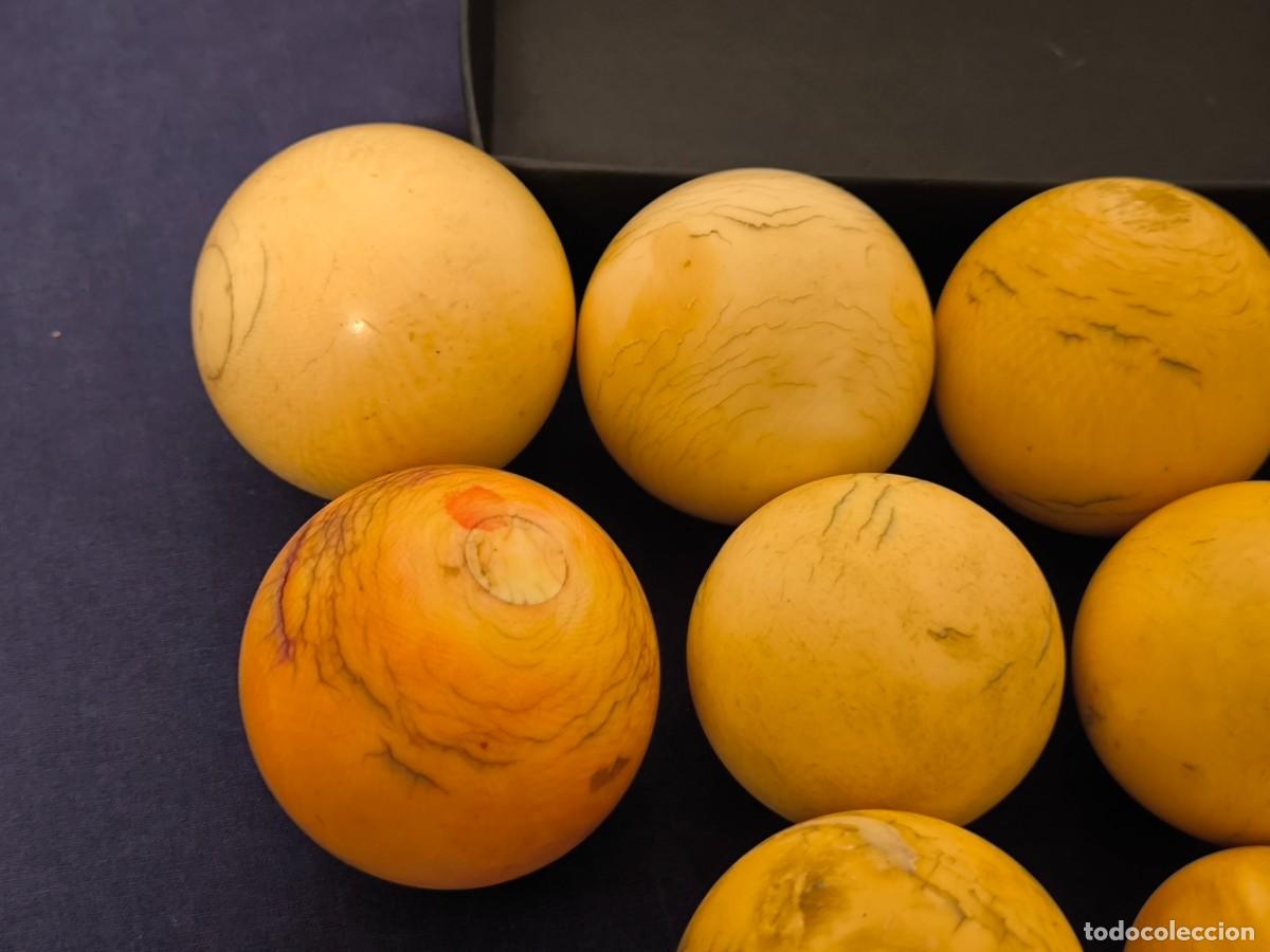 Antig&uuml;edades: CONJUNTO DE BOLAS DE BILLAR ANTIGUAS - Foto 3
