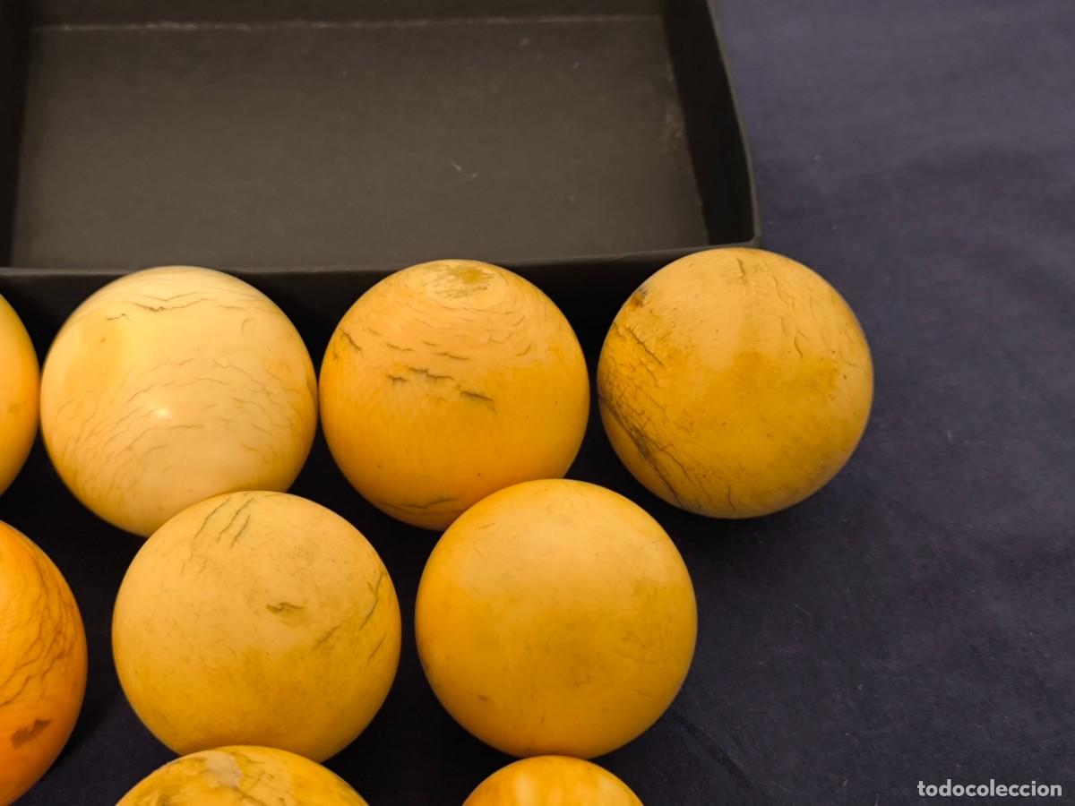 Antig&uuml;edades: CONJUNTO DE BOLAS DE BILLAR ANTIGUAS - Foto 4