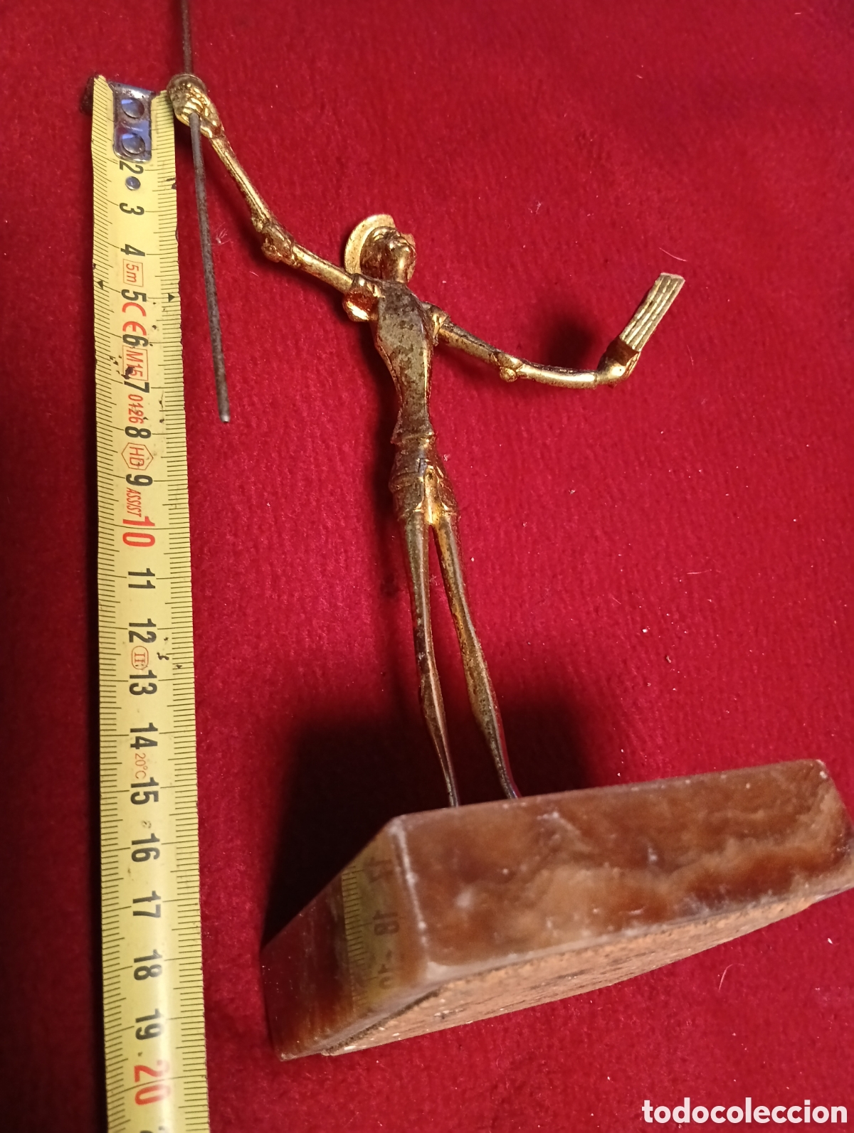 Antig&uuml;edades: Figura de Don Quijote en bronce. - Foto 4