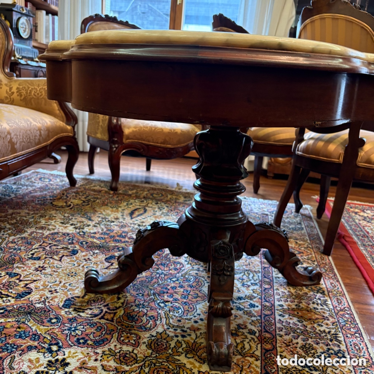 Antig&uuml;edades: Juego sal&oacute;n isabelino completo - Foto 26