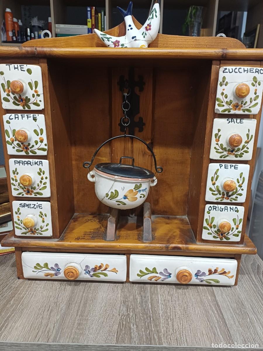 Antig&uuml;edades: Mueble / especiero pared - vintage - Italia