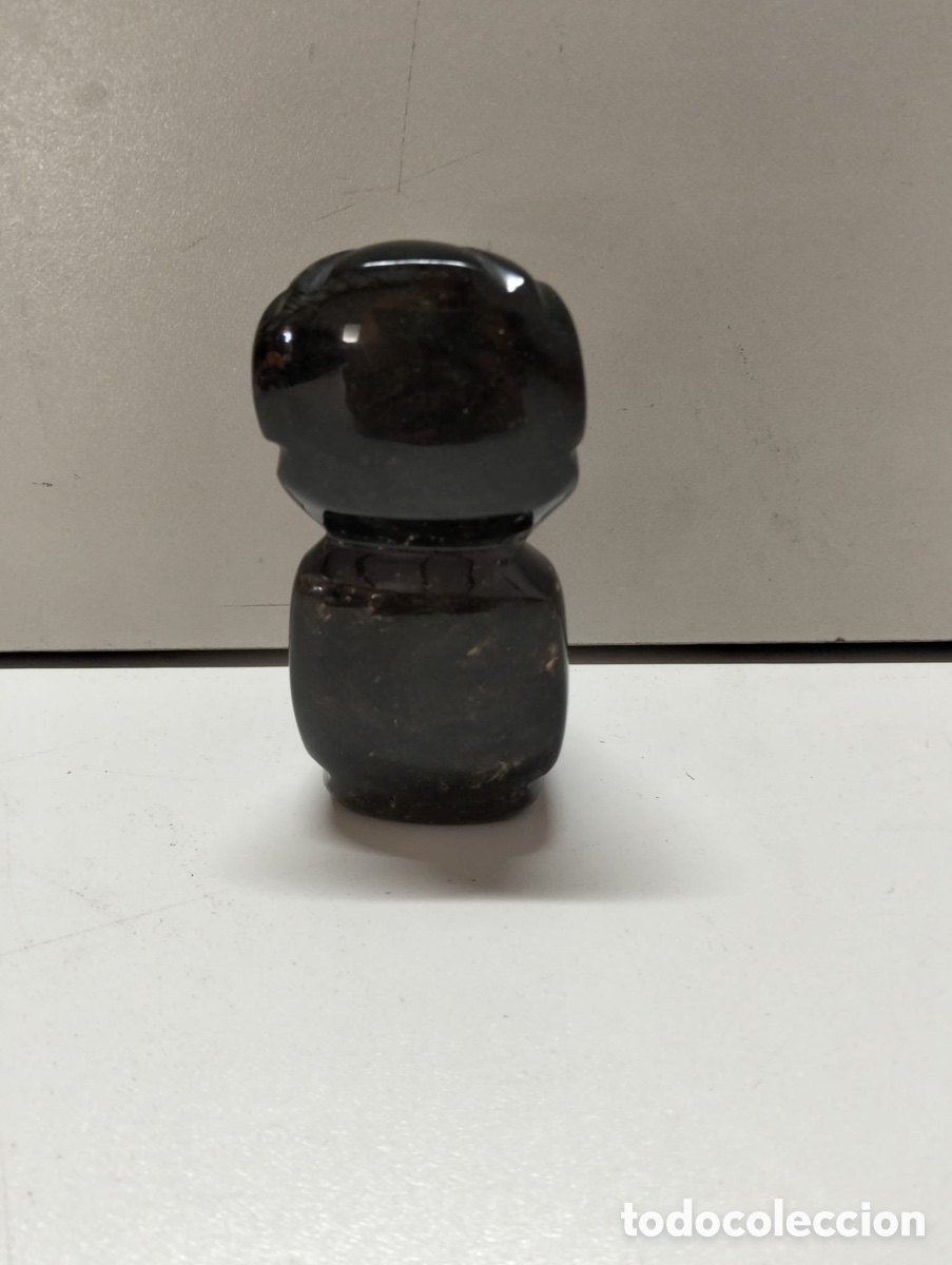 Antig&uuml;edades: Figura tallada, obsidiana negra - Foto 2