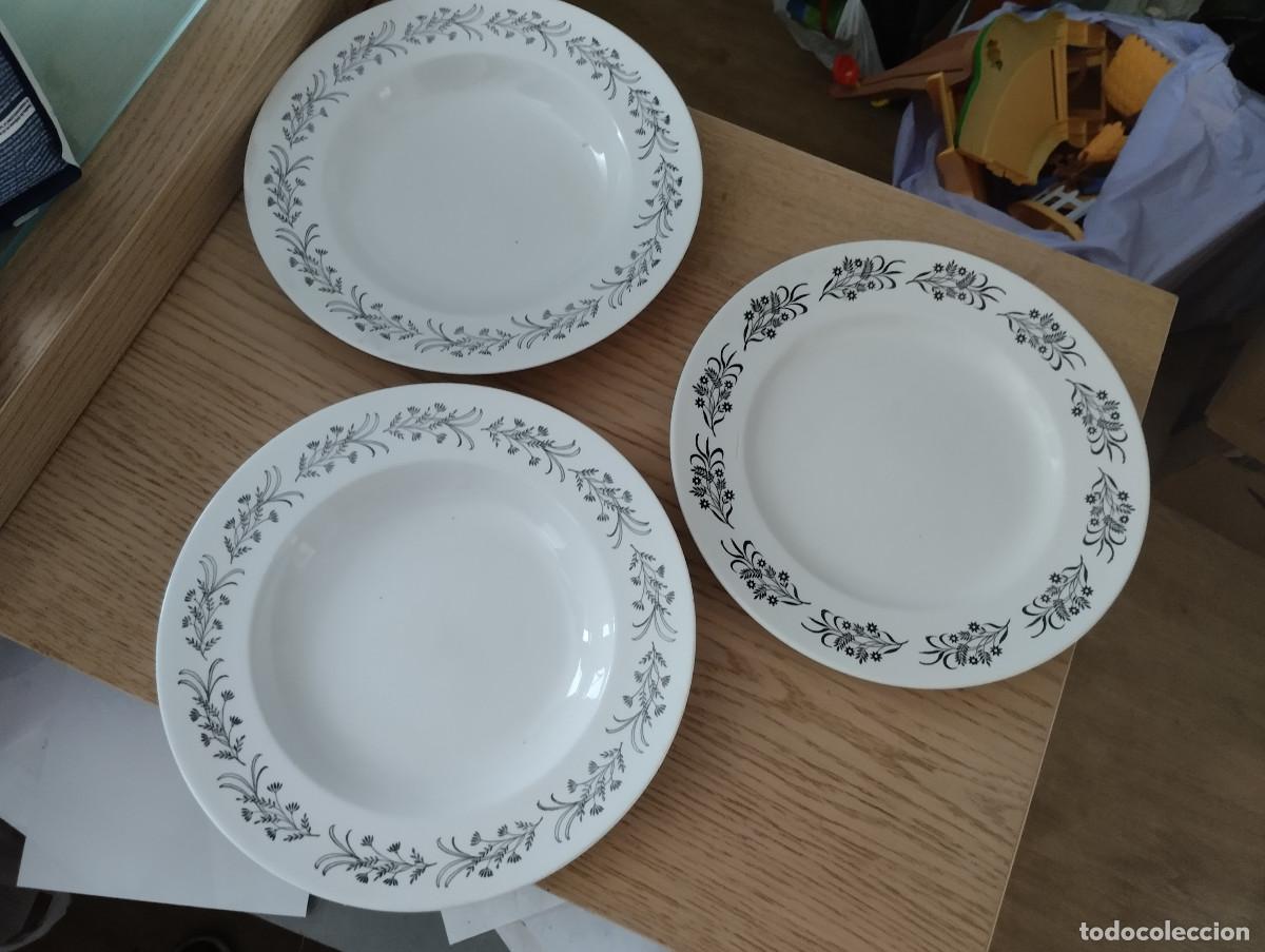 Antiquit&auml;ten: tres platos de loza vargas segovia
