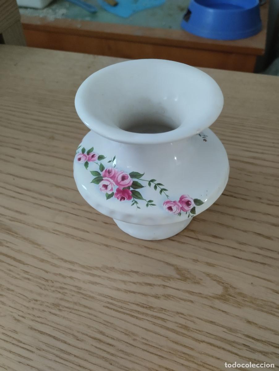 Antiques: jarroncito o portavelas de ceramica kramika
