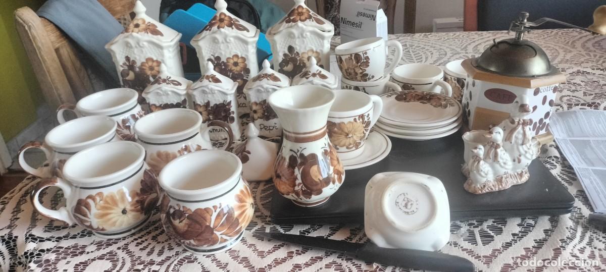 Antig&uuml;edades: CHODZIEŻ &ndash; Unikatowy, ręcznie malowany zestaw kuchenno-kawowy z porcelitu, PRL &ndash; STAN IDEALNY!