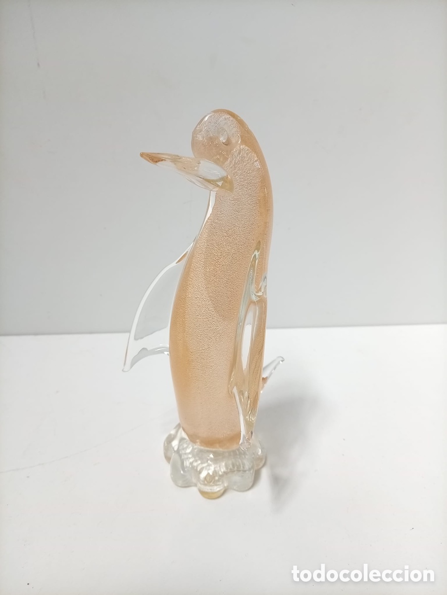 Antig&uuml;edades: .PING&Uuml;INO DE CRISTAL DE MURANO