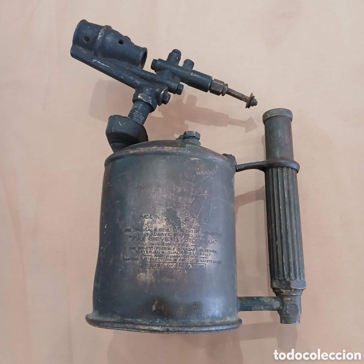 Antig&uuml;edades: Gran soplete sueco antiguo